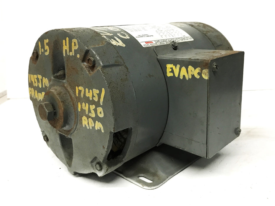 Marathon Electric Pump Motor NVB-145TTDR7663CH USED