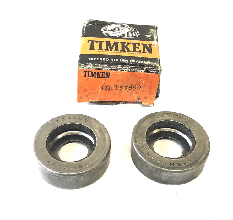 Timken 2 Piece Set Bearing End Cap Closure/Flinger T57599 NOS