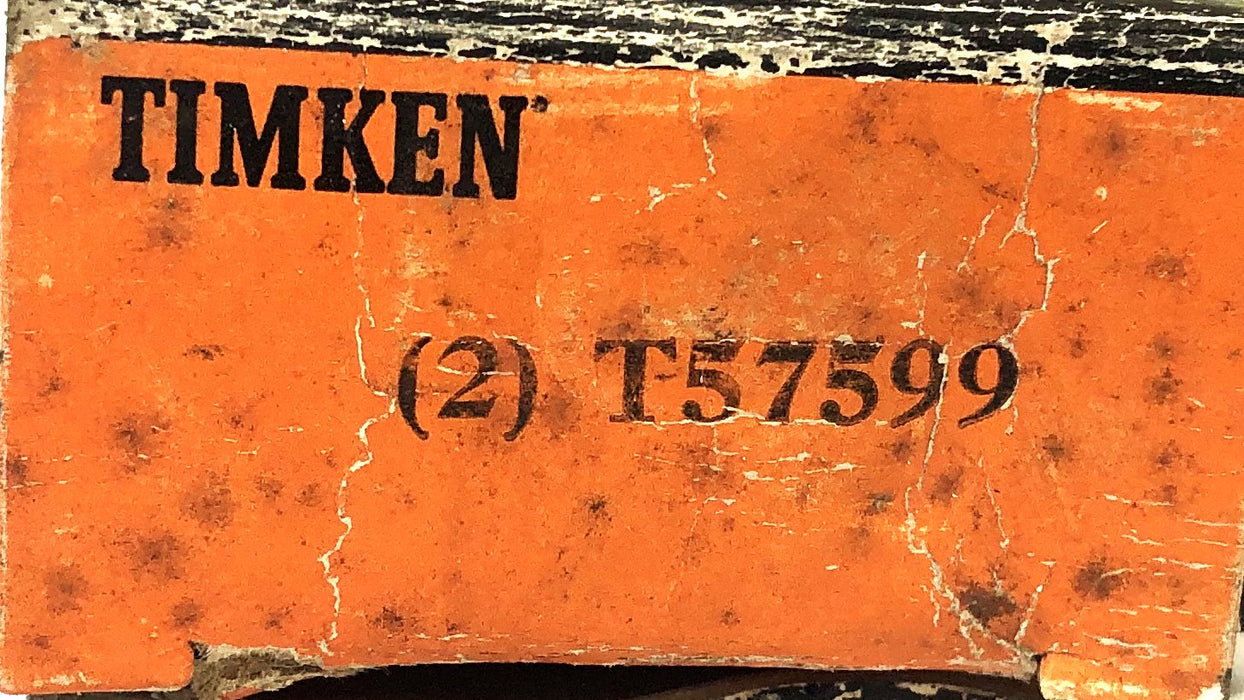 Timken 2 Piece Set Bearing End Cap Closure/Flinger T57599 NOS