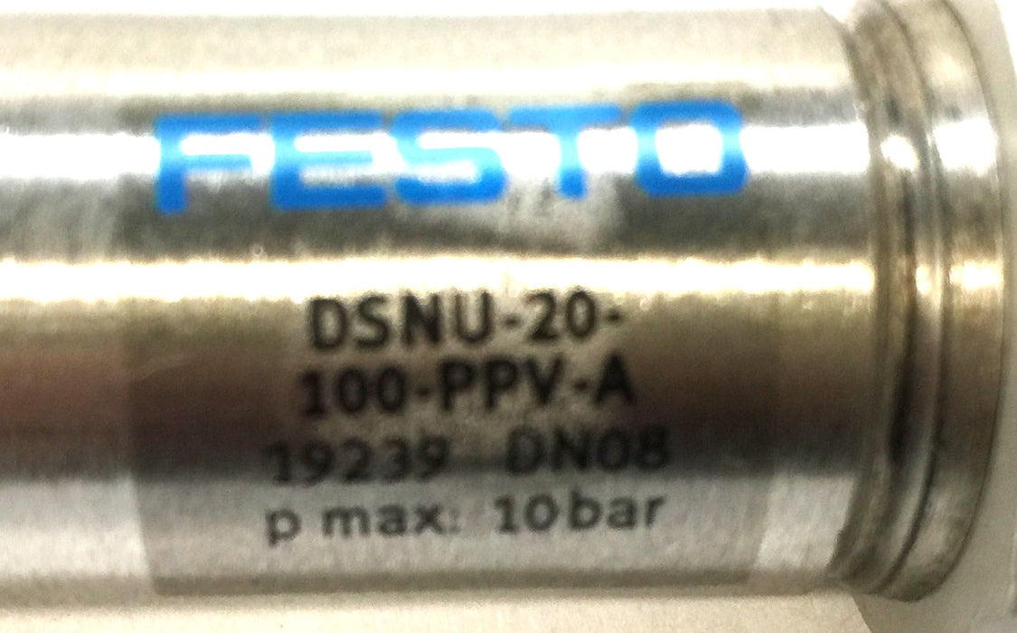 Festo Round Pneumatic Air Cylinder DSNU-20-100-PPV-A NOS