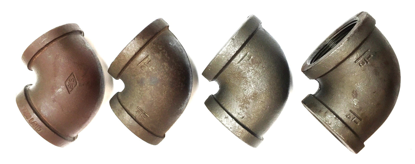 UNBRANDED 1-1/4" x 1-1/2" Iron Elbow 90 Degree [Lot of 4] NOS