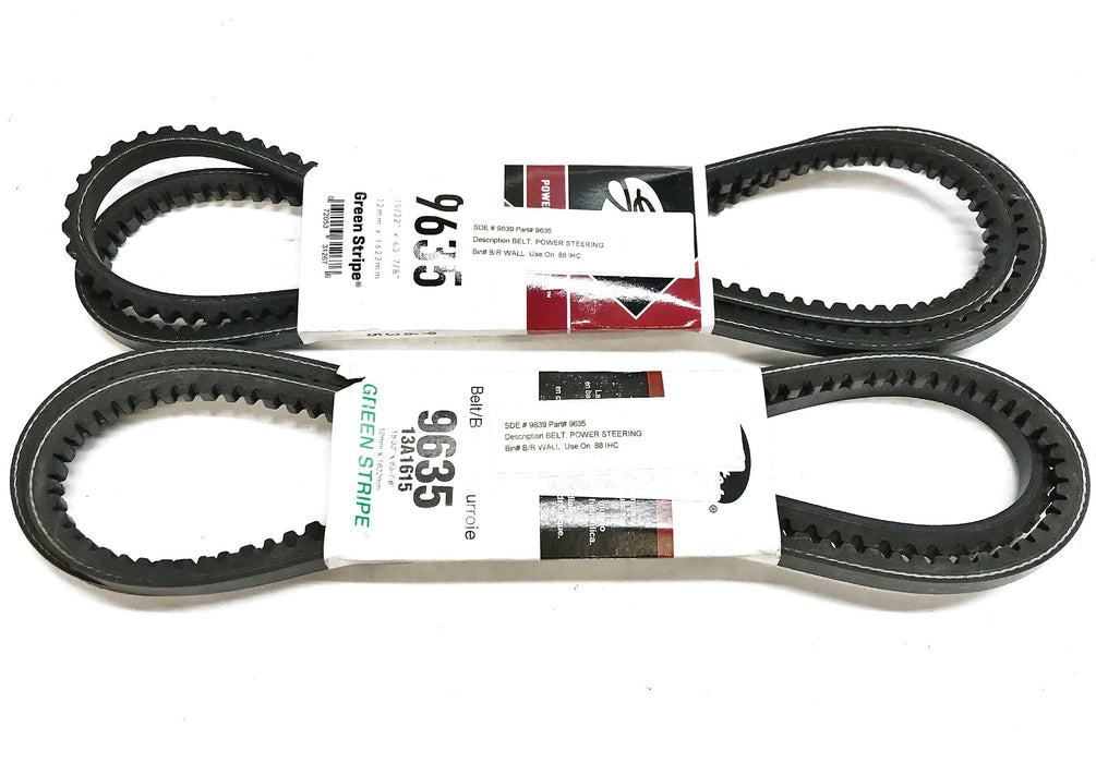 Gates "Green Stripe" Cogged V-Belt 9635 [Lot of 2] NOS
