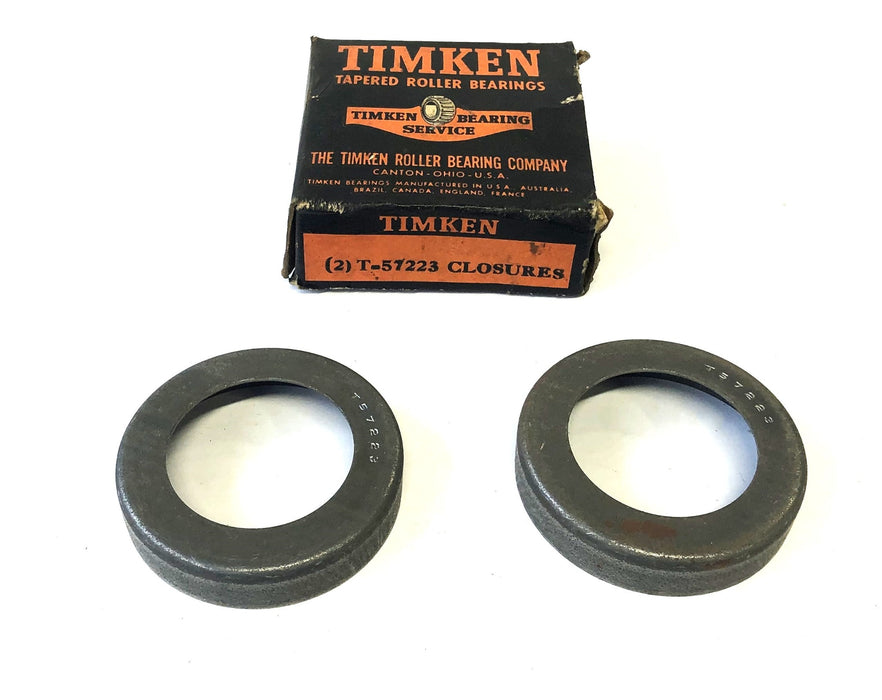 Timken 2 Piece Set Bearing End Cap Closure/Flinger T57223 NOS