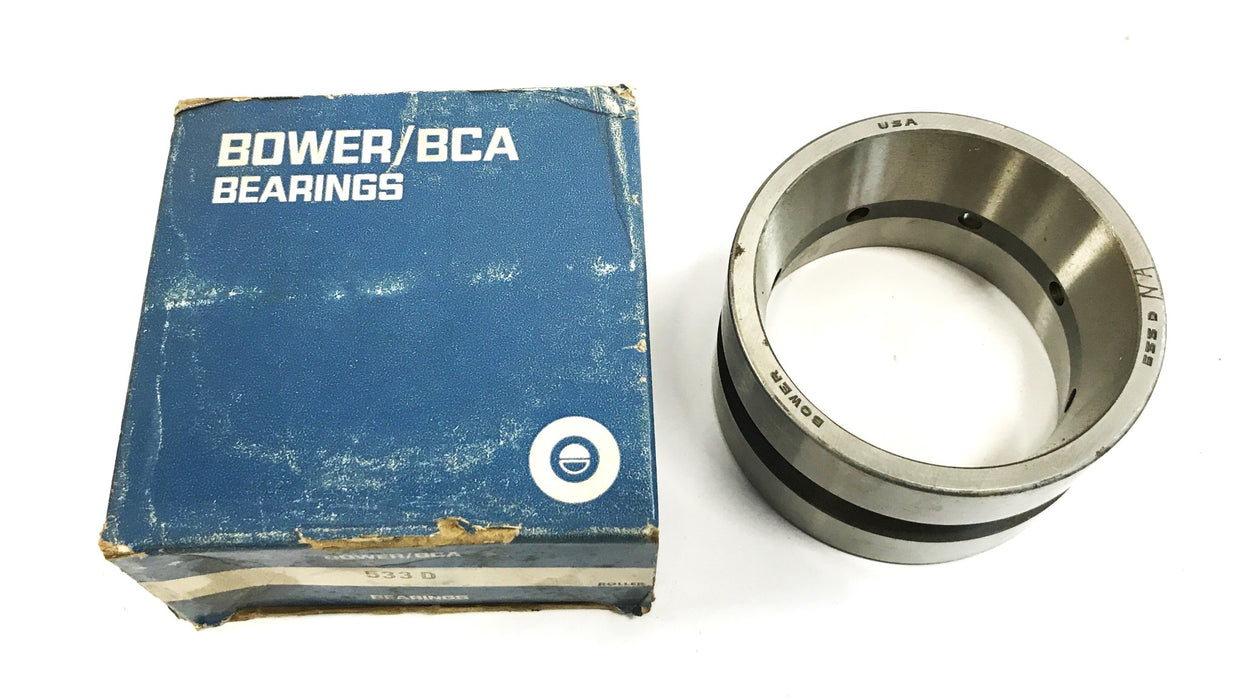 Bower Double Tapered Roller Bearing Cup 533DNA (533D) NOS