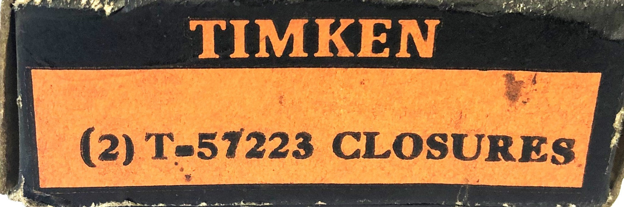 Timken 2 Piece Set Bearing End Cap Closure/Flinger T57223 NOS