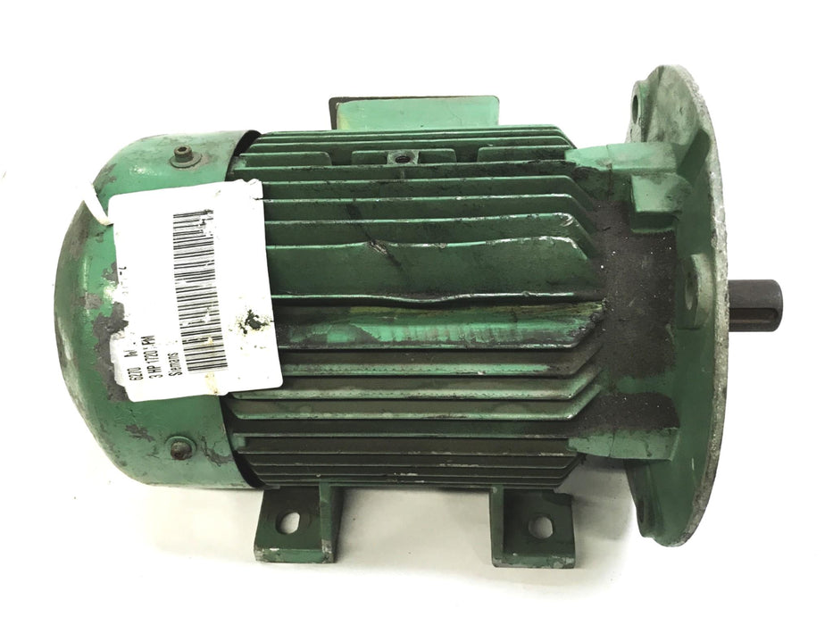 Siemens 3 HP 1720 RPM All Purpose Motor 1LA3107-4A90 USED