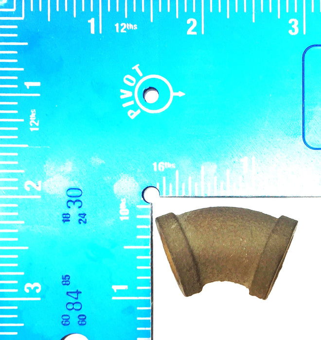 UNBRANDED 1/4" 45-Degree Brass Elbow [Lot of 4] NOS