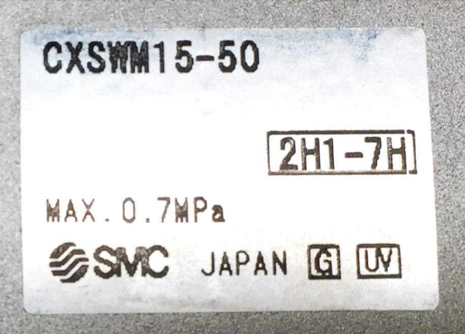 SMC Pneumatic Air Cylinder CXSWM15-50 NOS