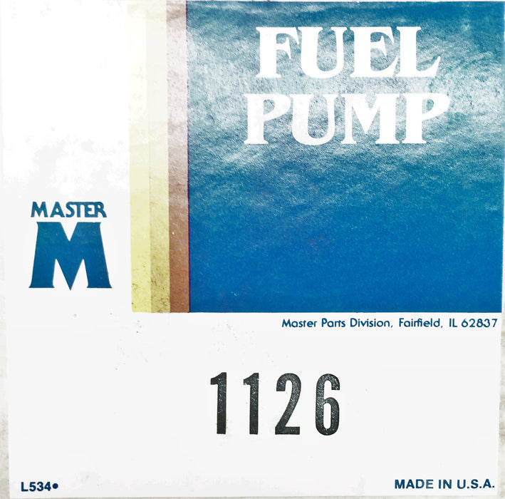 Master Fuel Pump 1126 NOS