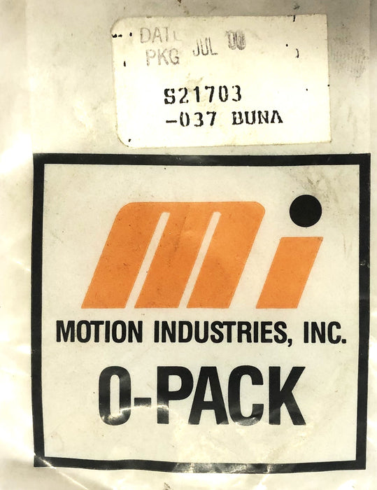 Motion Industries 037 Buna Ring O-Pack S21703 [Lot of 17] NOS