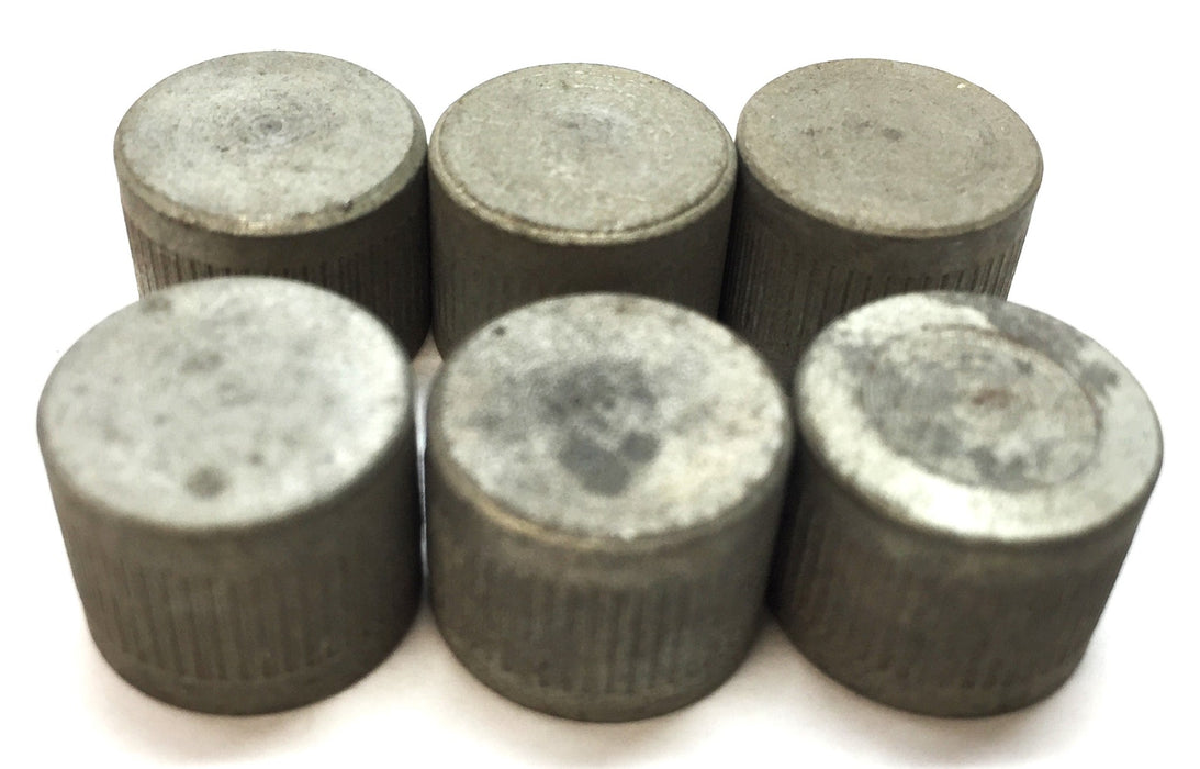 UNBRANDED 1/8" Flat Top Galvanized Cap [Lot of 6] NOS