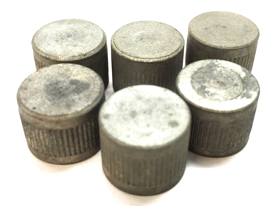 UNBRANDED 1/8" Flat Top Galvanized Cap [Lot of 6] NOS