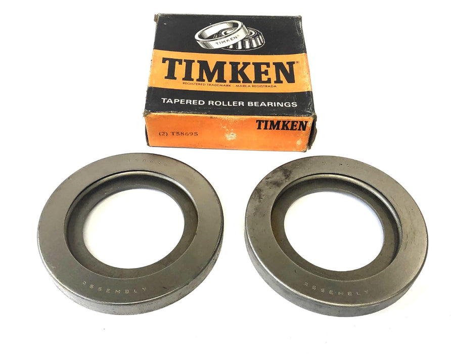 Timken 2 Piece Set Bearing End Cap Closure/Flinger T58695 NOS