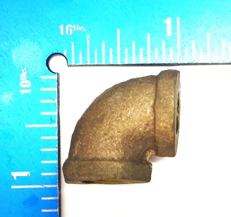 UNBRANDED 1/8" Brass 45-Degree Threaded Elbow [Lot of 7] NOS