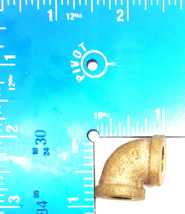 UNBRANDED 1/8" Brass 45-Degree Threaded Elbow [Lot of 7] NOS