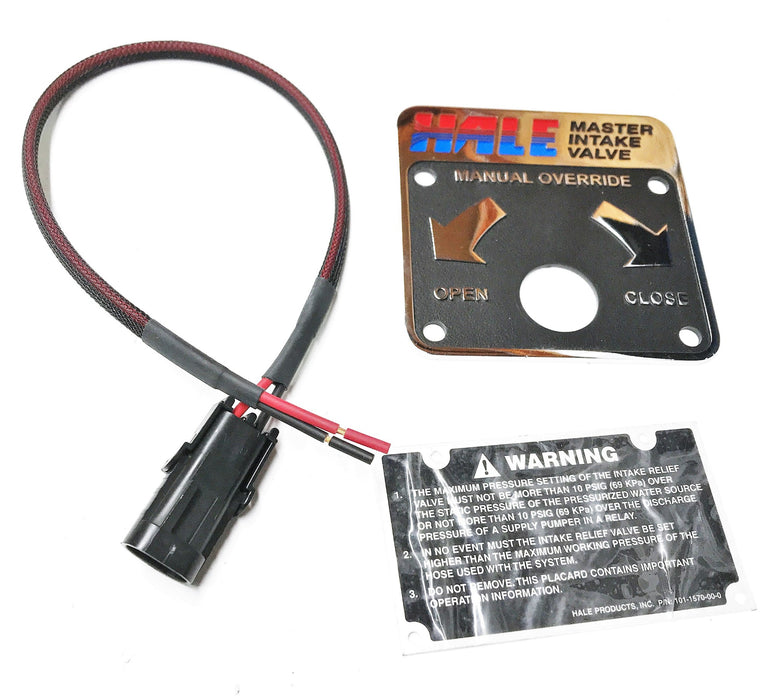 Hale Nameplate/Override Placcard & Harness 101-1480-02-0 NOS