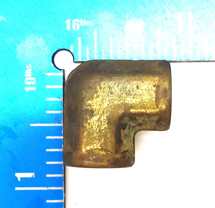 UNBRANDED 1/8" Brass 90-Degree Threaded Elbow [Lot of 8] NOS