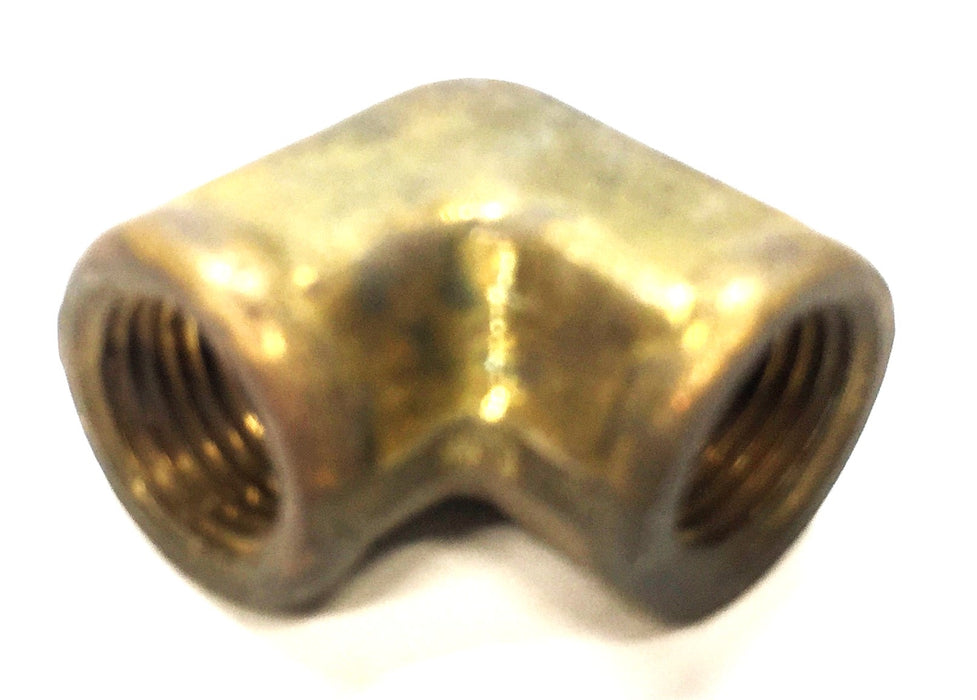 UNBRANDED 1/8" Brass 90-Degree Threaded Elbow [Lot of 8] NOS