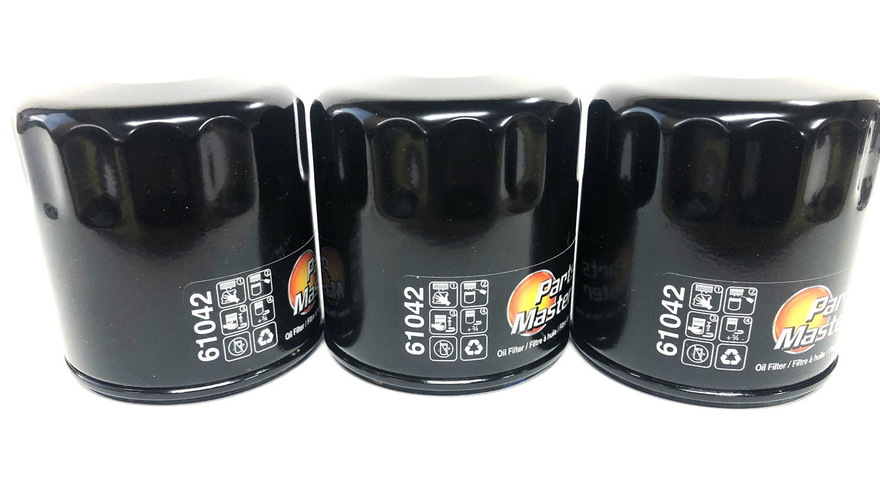 Parts Master Engine Oil Filter 61042 [Lot of 3] NOS