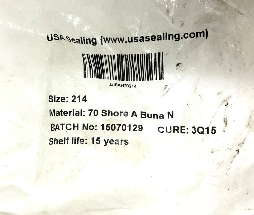 USA Sealing 70 Shore A Buna N O-Ring 214 [Lot of 30] NOS
