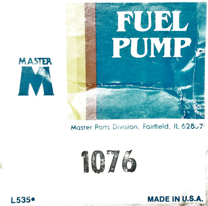 Master Fuel Pump 1076 NOS