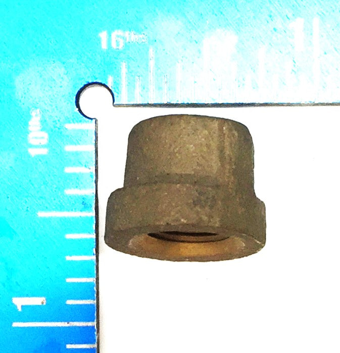 UNBRANDED 1/8" Flat Top Brass Cap [Lot of 6] NOS