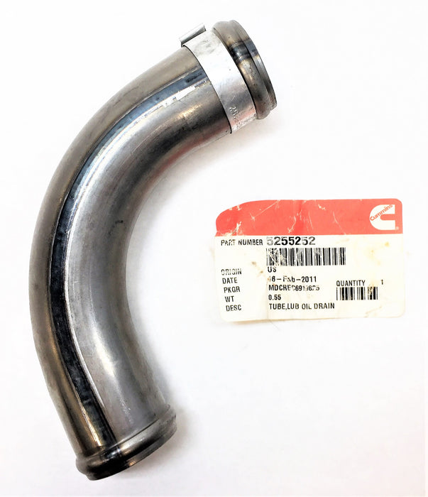 CUMMINS Lubricating Oil Drain Tube 5255252 NOS