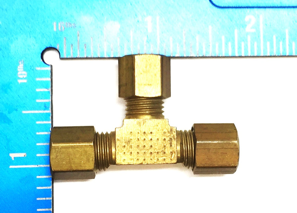 UNBRANDED 3/16" Brass Compression Fitting [Lot of 7] NOS