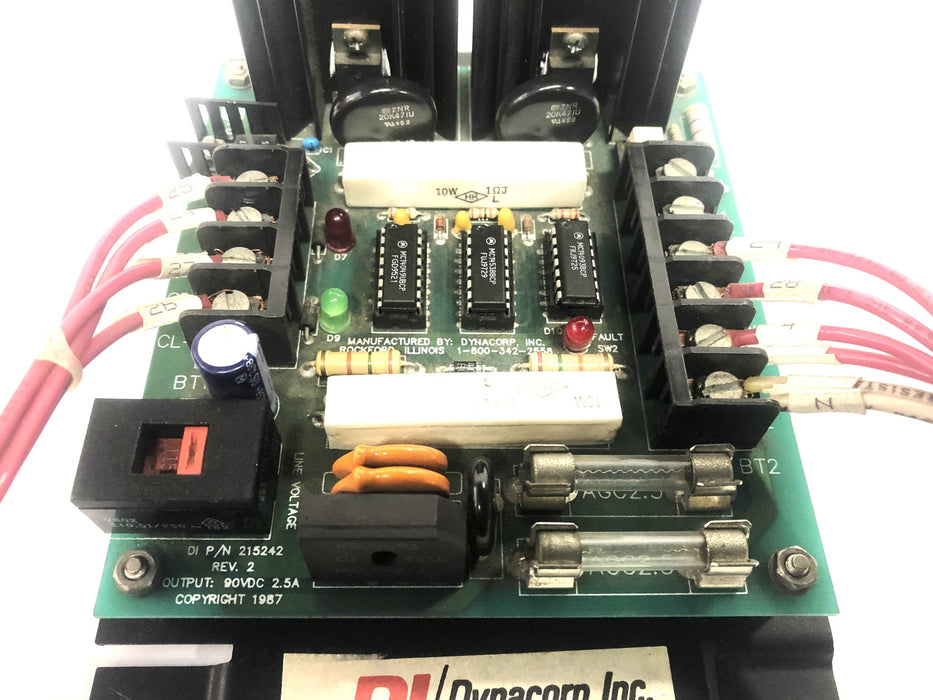 Dyancorp Inc Rev 2 90VDC 2.5A Enclosed Brake Control 215242 USED