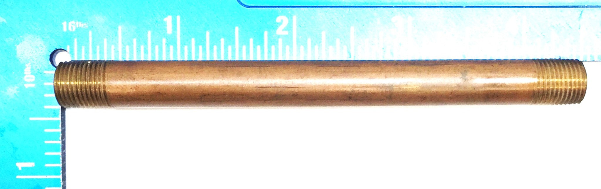 UNBRANDED 1/8" x 4-1/2" Brass Nipple [Lot of 5] NOS
