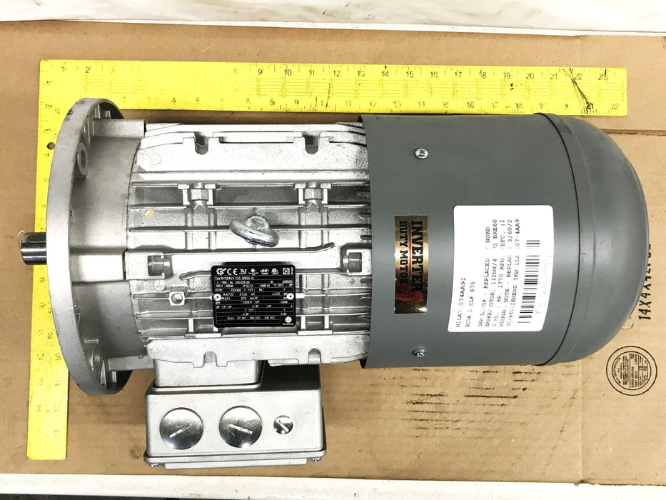Saw Eurodrive Inverter Duty Motor SK112MH/4-CUS-BRE60HL NOS