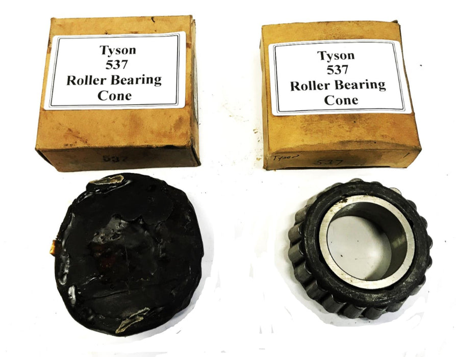 Tyson Tapered Roller Bearing Cone 537 [Lot of 2] NOS