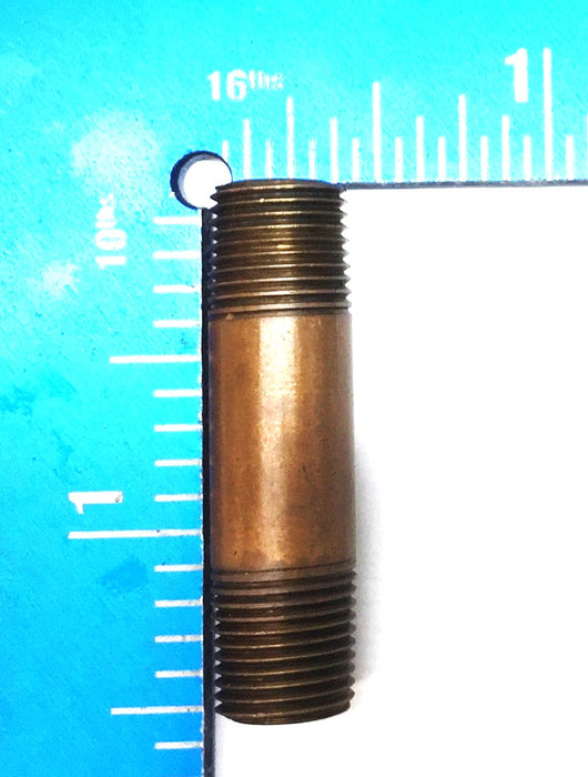 UNBRANDED 1/8" x 1-1/2" Brass Nipple [Lot of 15] NOS