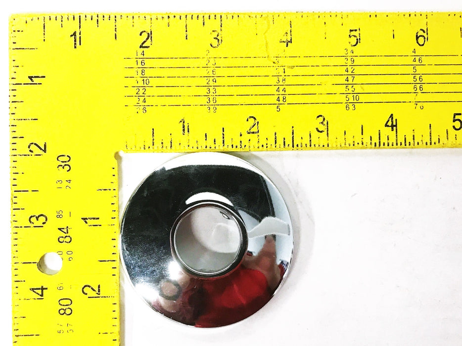 Unbranded 3/4" 1-Piece Chrome Escutcheon Plate [Lot of 7] NOS