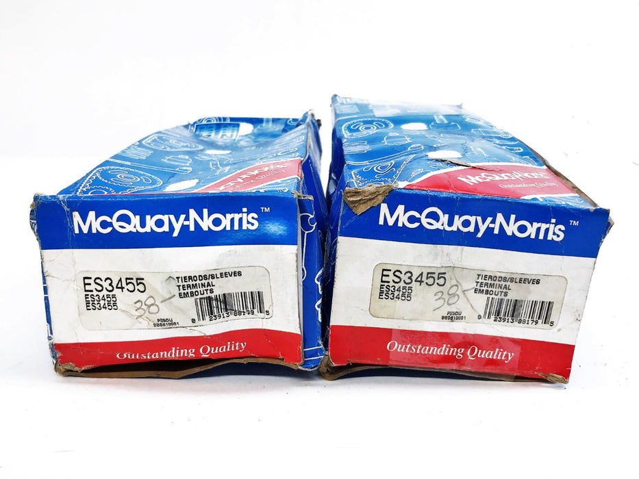 McQuay-Norris Steering Tie Rod End ES-3455 [Lot of 2] NOS