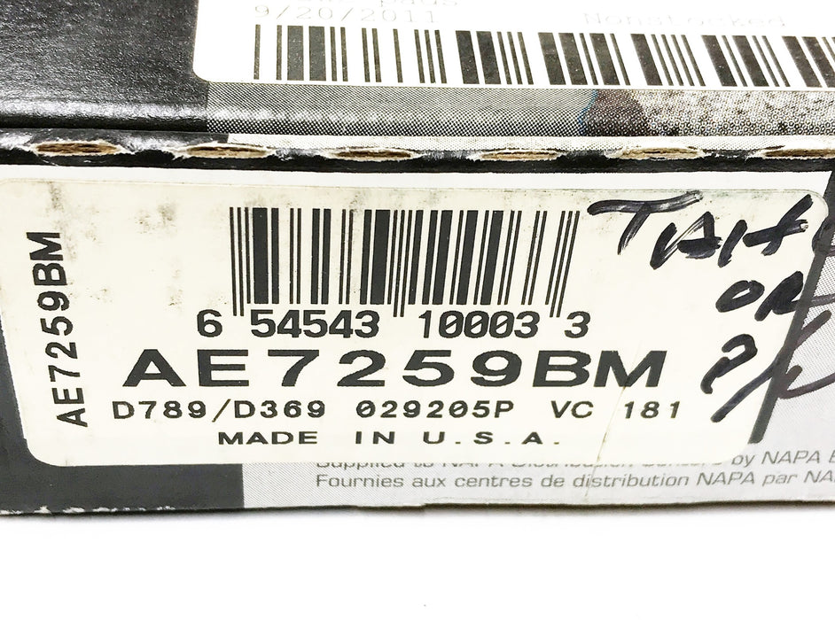 Napa Disc Brake Pad Set AE7259BM NOS