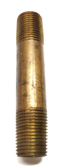 UNBRANDED 1/8" MNPT x 2” Long Red Brass Pipe Nipple [Lot of 7] NOS
