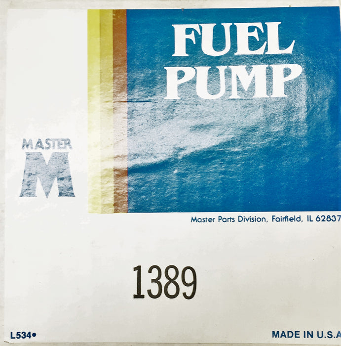 Master Fuel Pump 1389 NOS