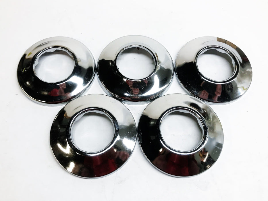 Unbranded 1-1/4" 1-Piece Chrome Escutcheon Plate [Lot of 5] NOS