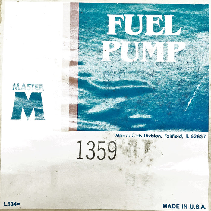 Master Fuel Pump 1359 NOS