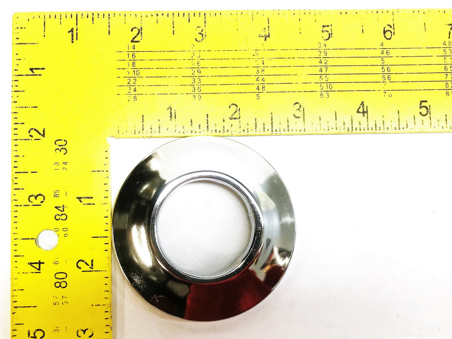 Unbranded 1-1/4" 1-Piece Chrome Escutcheon Plate [Lot of 5] NOS