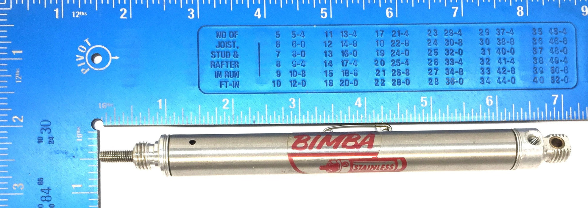 Bimba Pneumatic Round Air Cylinder 022.5-P NOS