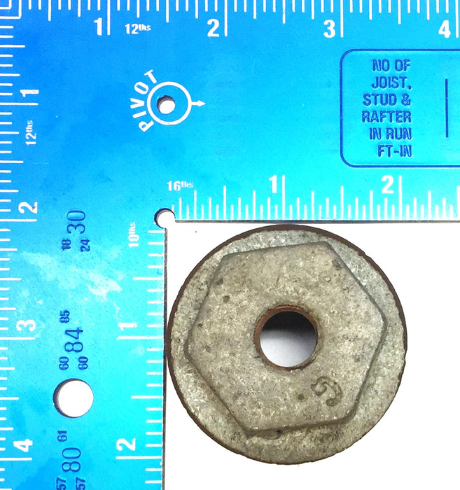 UNBRANDED 1/4" x 1-1/2" Galvanized Hex Bushing [Lot of 4] NOS