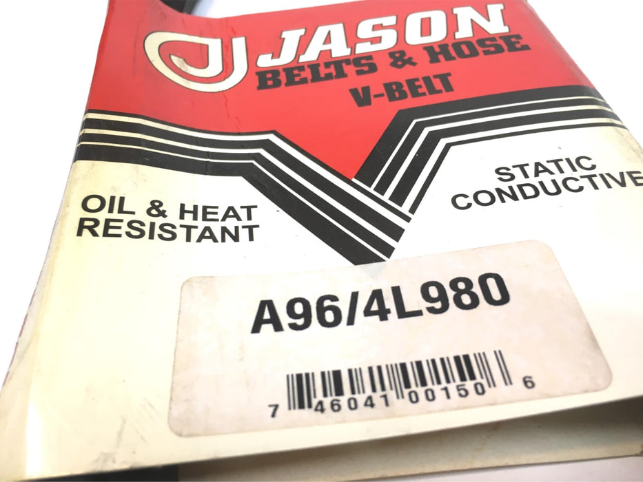 Jason Industrial A96 4L980 V-Belt 98" L X 1/2" W X 11/32" THICK NOS