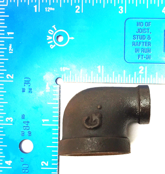 UNBRANDED 3/4" x 1/4" Red Iron Elbow [Lot of 9] NOS