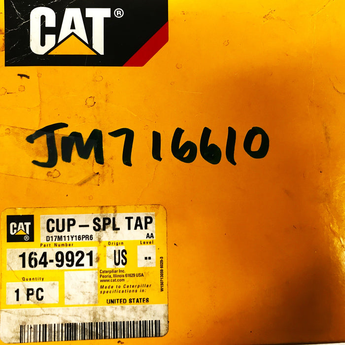 Caterpillar/Timken Tapered Roller Bearing Cup 164-9921 (JM716610) NOS