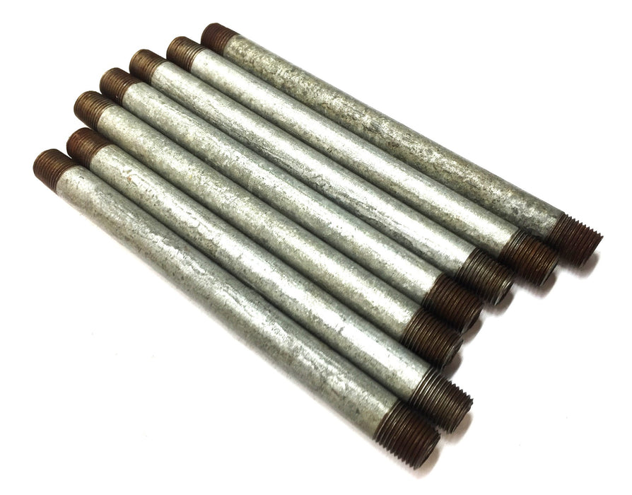UNBRANDED 1/8" x 5" Galvanized Steel Nipple [Lot of 7] NOS