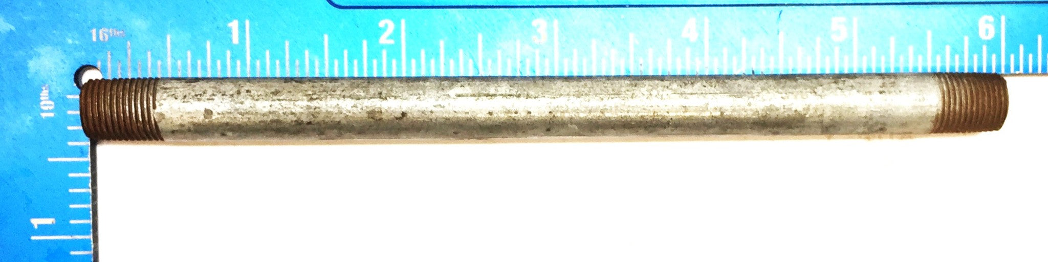 UNBRANDED 1/8" x 6" Galvanized Steel Nipple [Lot of 4] NOS