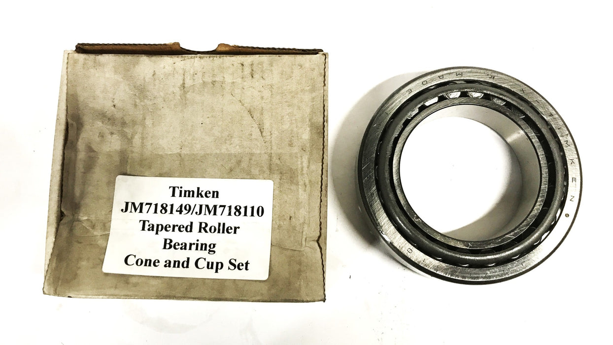 Timken Tapered Roller Bearing Cone and Cup Set JM718149/JM718110 NOS
