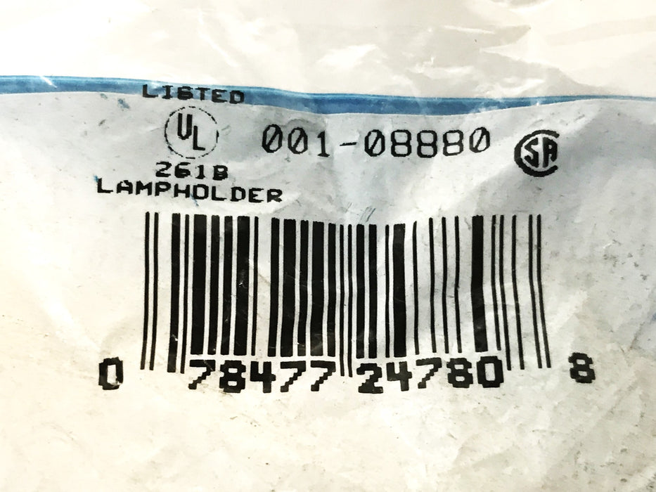 Leviton Off-White Wired Porcelain Lamp-holder 001-08880 [Lot of 2] NOS